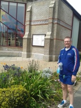 May 2014, Rev Mark Dunn-Wilson on his marathon Madness, raising funds for an orphanage in Mozambique
